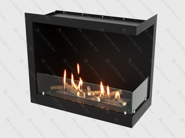 Встроенный биокамин Lux Fire Угловой 755 М (правый угол)