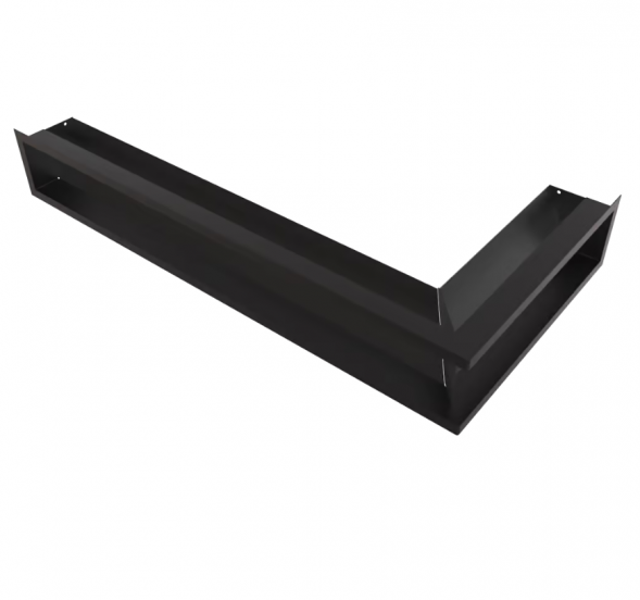 Решётка Kratki Luft 560х560х120 45S угловая черная