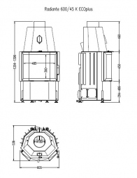 Топка Hark Radiante 600/45 K RUA