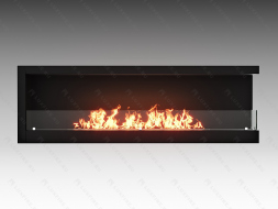 Встроенный биокамин Lux Fire Угловой 1500 SR (правый угол)
