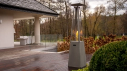 УЛИЧНЫЙ НАГРЕВАТЕЛЬ НА ГАЗУ UMBRELLA/C/G30/37MBAR/S/ZE)- черный, с газовым оборудованием