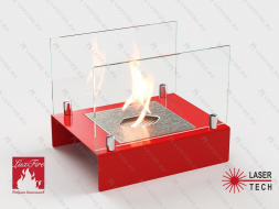 Настольный биокамин Lux Fire &amp;quot;Арлекино&amp;quot; М (красный)