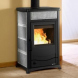 Печь La NORDICA Печь TermoRossella Plus EVO D.S.A. 4.0 Pietra naturale (в камне) с водяным контуром