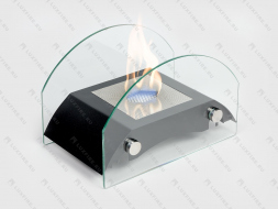 Настольный биокамин Lux Fire &amp;quot;Мост&amp;quot; S (черный)