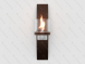 Настенный биокамин Lux Fire &amp;quot;Олимпус D&amp;quot; (коричневый)