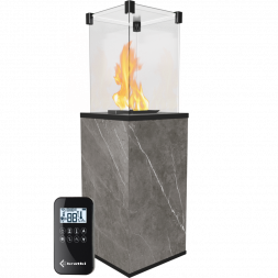 Нагреватель газовый PATIO/MINI/G31/37MBAR/Q/N/P/G - NATURALI PIETRA GREY, пульт