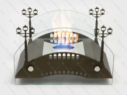 Настольный биокамин Lux Fire &amp;quot;Пушкинский мост&amp;quot; М (бронза)
