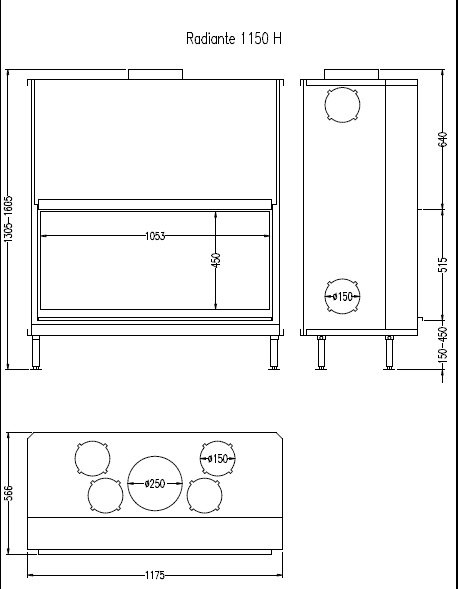 Топка Hark Radiante 1150 H ECOplus
